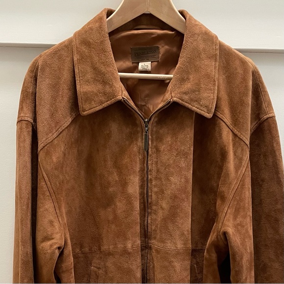 PENDLETON Vintage Goat Leather Jacket Large - Picture 3 of 10
